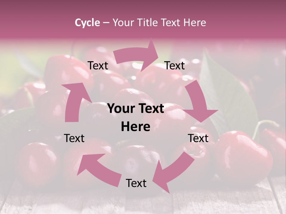 Object Dessert Leaf PowerPoint Template