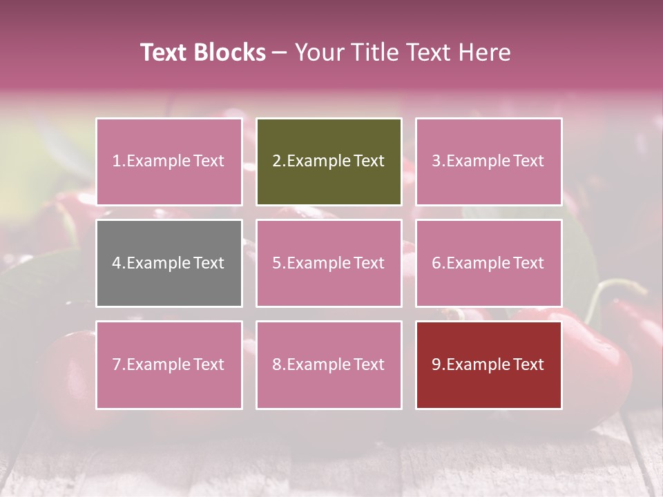 Object Dessert Leaf PowerPoint Template