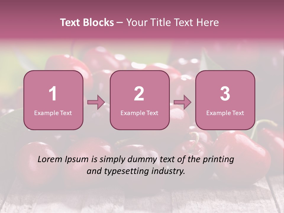 Object Dessert Leaf PowerPoint Template