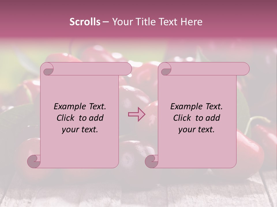 Object Dessert Leaf PowerPoint Template