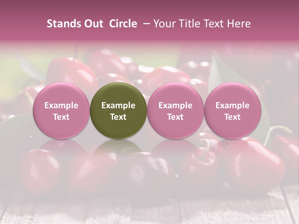 Object Dessert Leaf PowerPoint Template