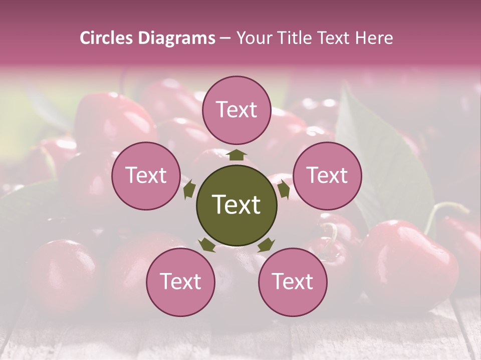 Object Dessert Leaf PowerPoint Template