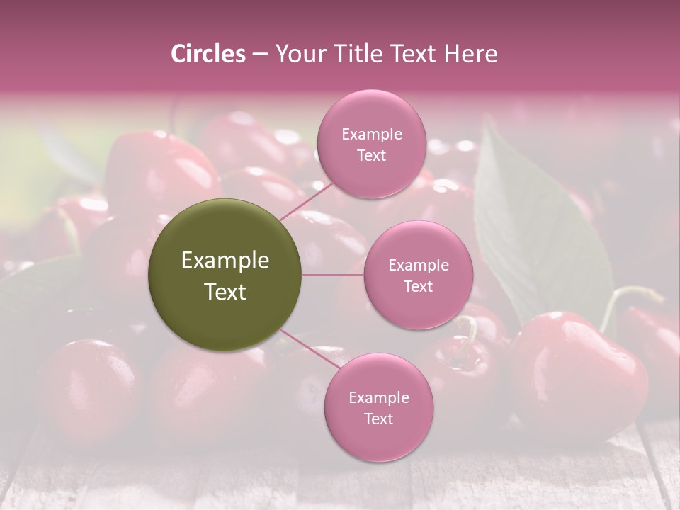 Object Dessert Leaf PowerPoint Template