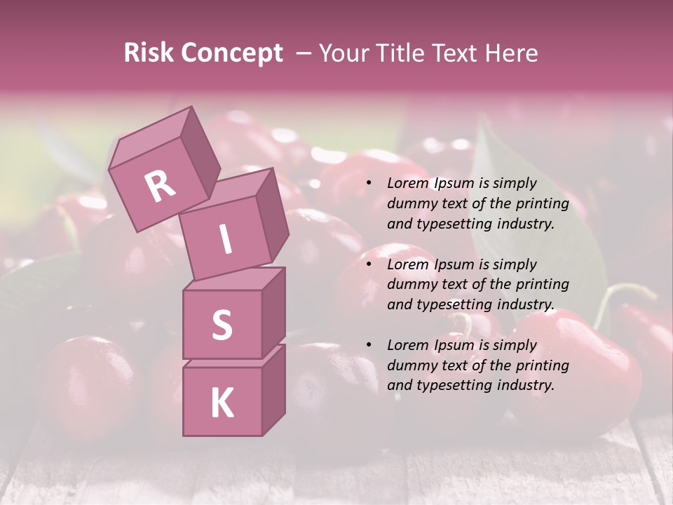 Object Dessert Leaf PowerPoint Template