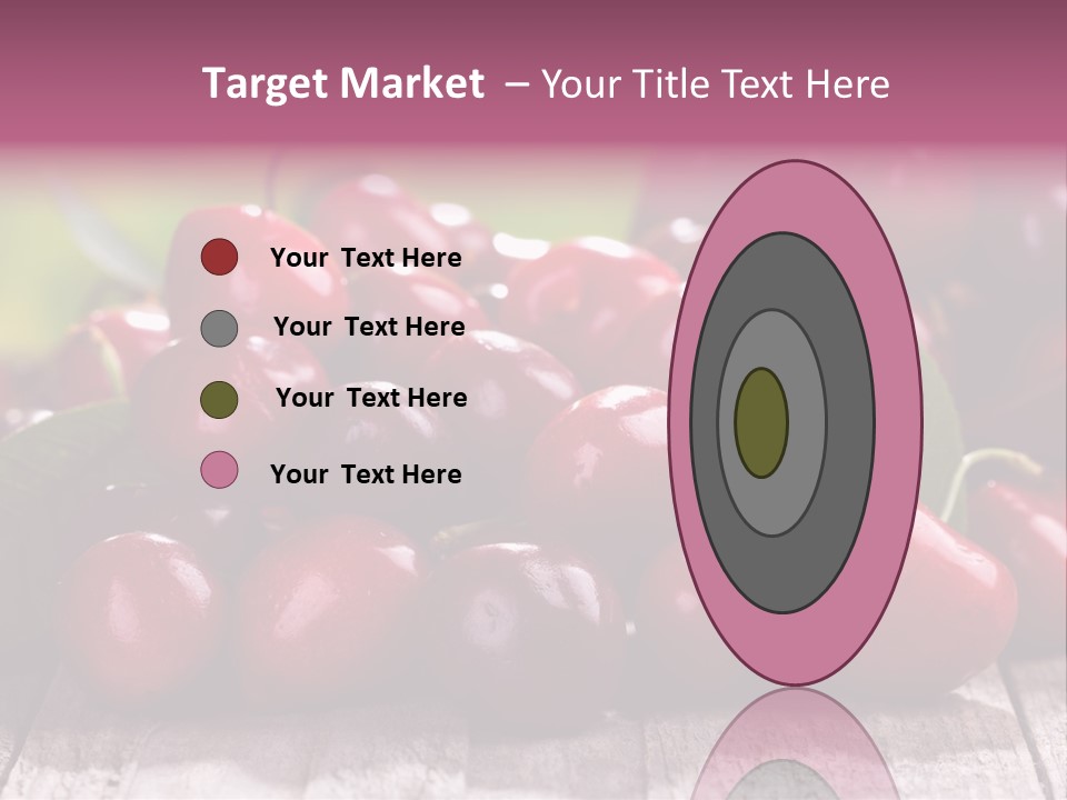 Object Dessert Leaf PowerPoint Template