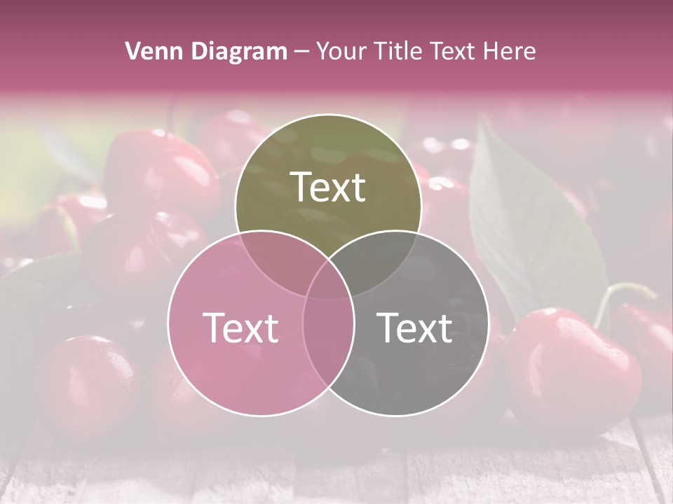 Object Dessert Leaf PowerPoint Template