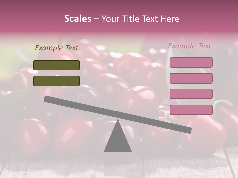 Object Dessert Leaf PowerPoint Template