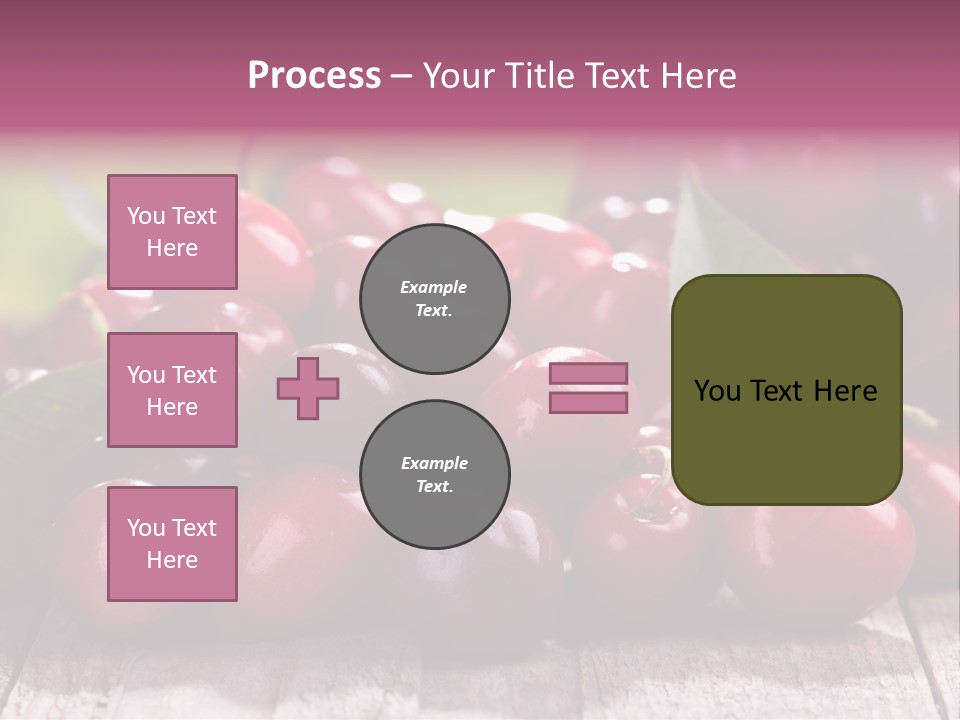 Object Dessert Leaf PowerPoint Template