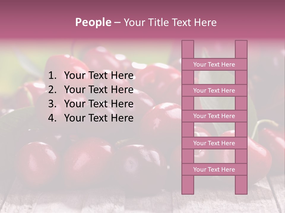 Object Dessert Leaf PowerPoint Template