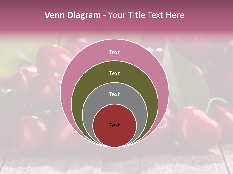 Object Dessert Leaf PowerPoint Template