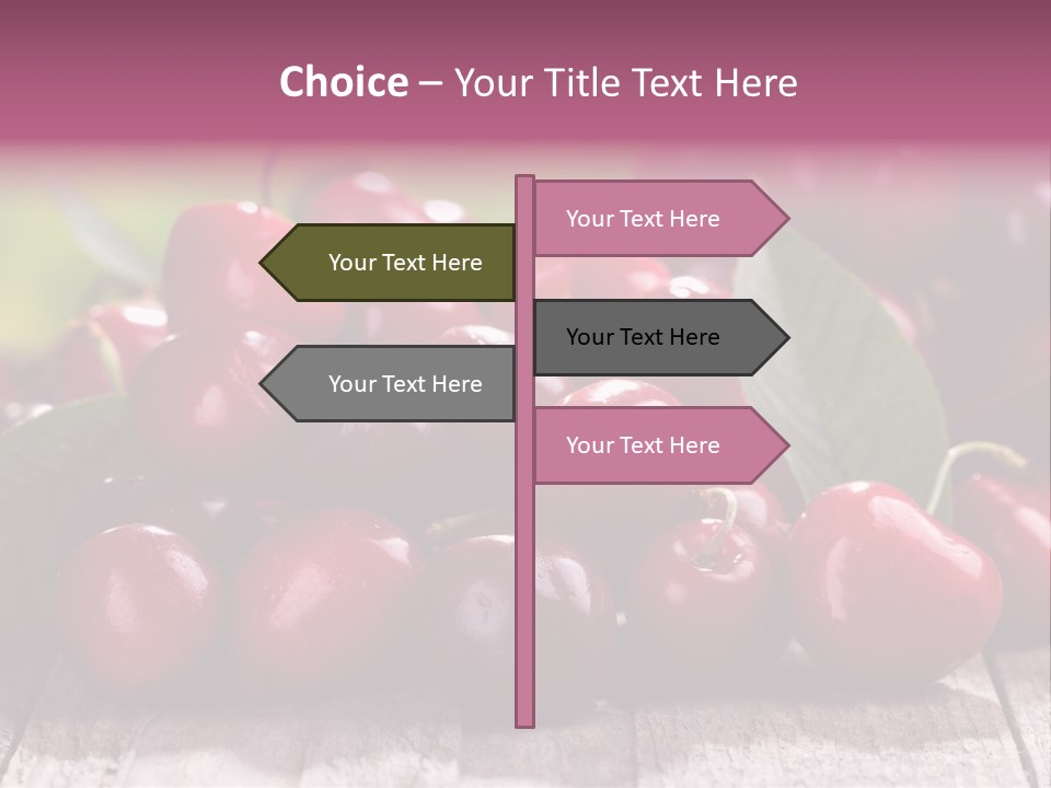 Object Dessert Leaf PowerPoint Template