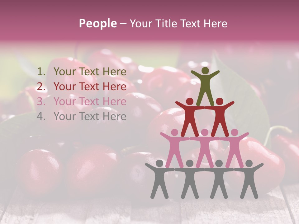 Object Dessert Leaf PowerPoint Template