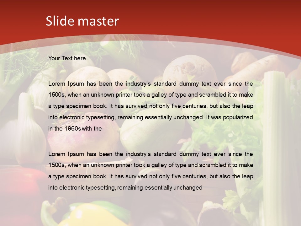 Market Colourful Colour PowerPoint Template