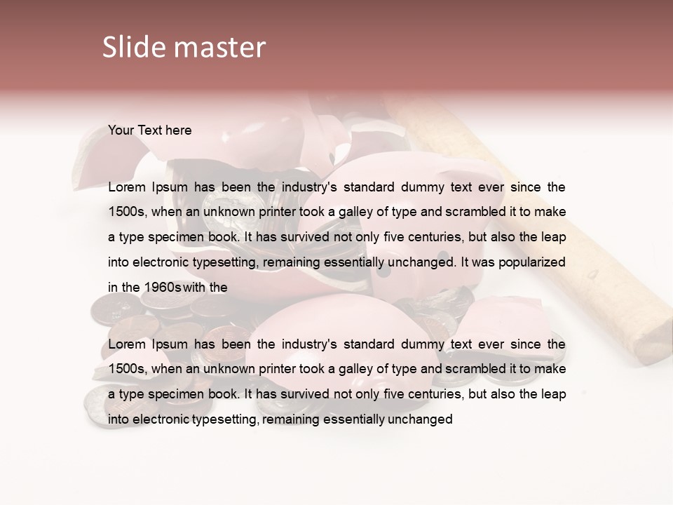 Payment Dollar Saving PowerPoint Template