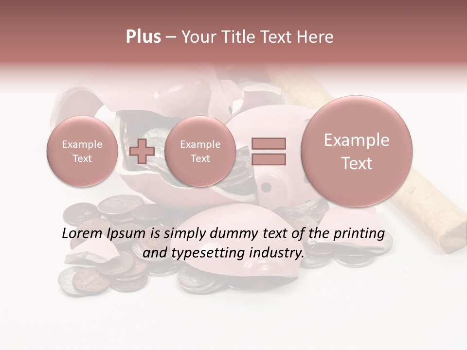 Payment Dollar Saving PowerPoint Template