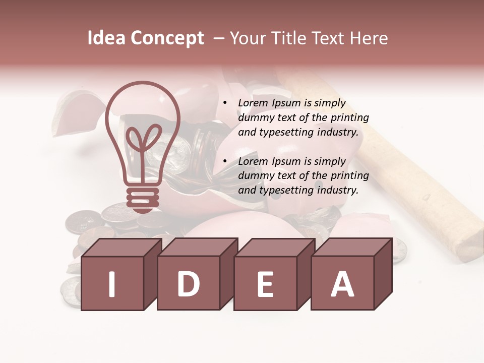 Payment Dollar Saving PowerPoint Template