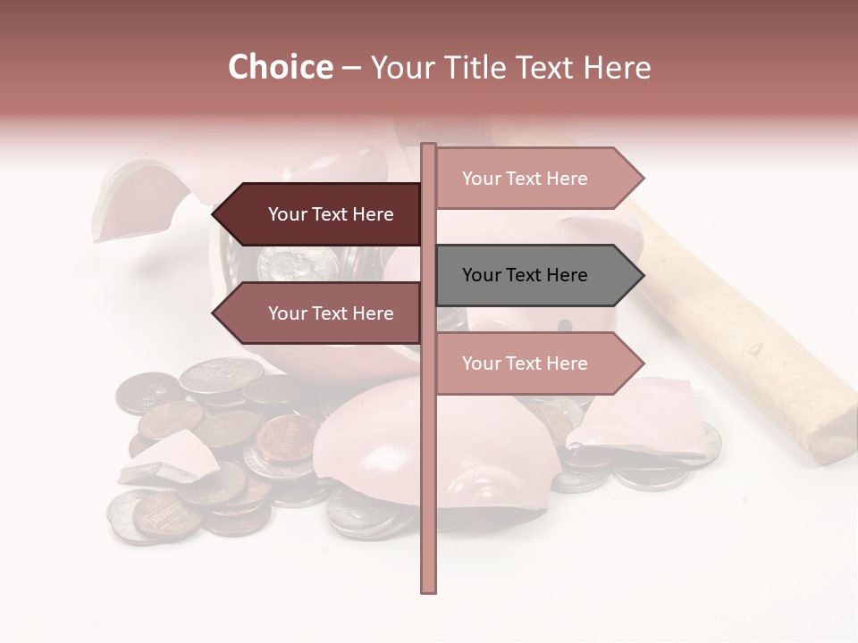 Payment Dollar Saving PowerPoint Template