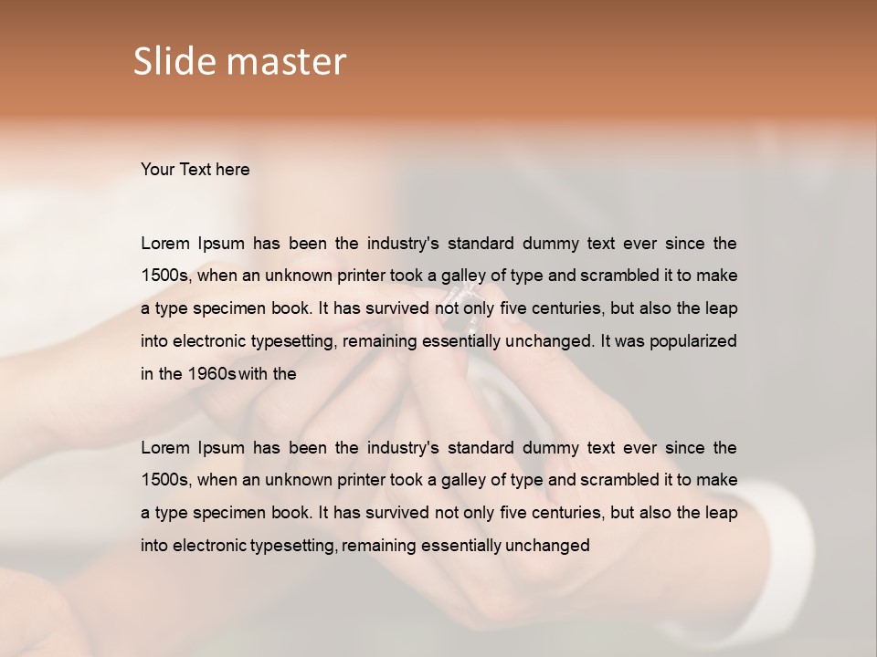 Ring Flower Evening PowerPoint Template