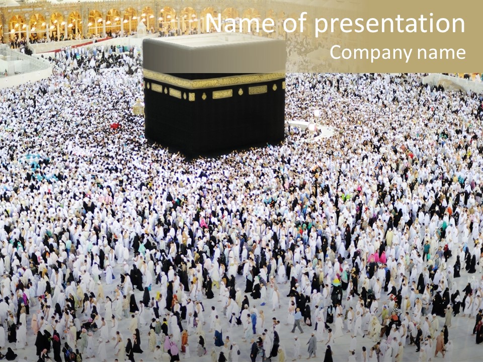 Ramadan Hajj Congregation PowerPoint Template