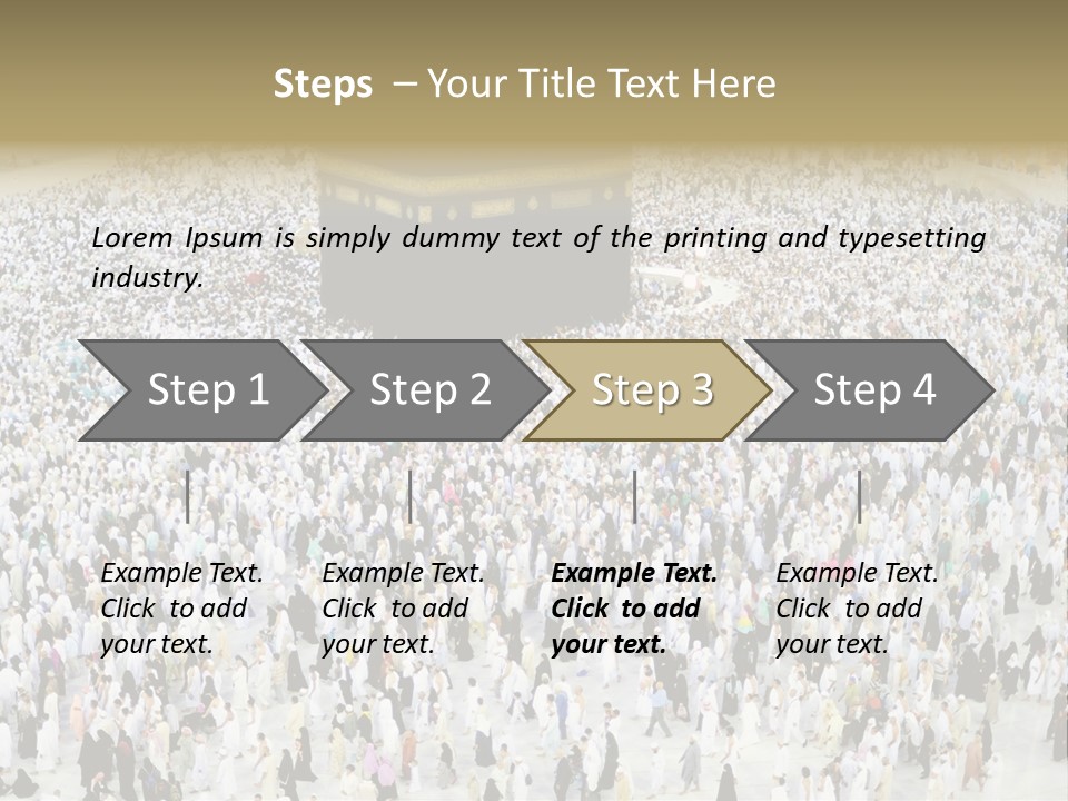 Ramadan Hajj Congregation PowerPoint Template
