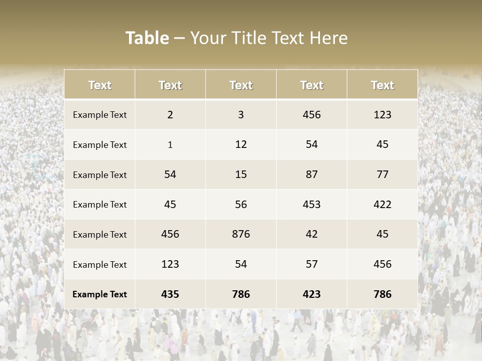 Ramadan Hajj Congregation PowerPoint Template