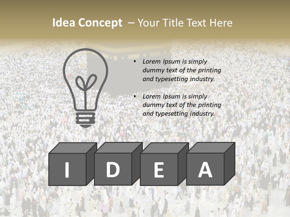 Ramadan Hajj Congregation PowerPoint Template