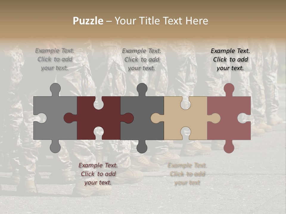 Troop Formation Force PowerPoint Template