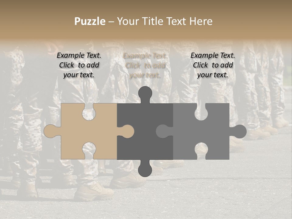 Troop Formation Force PowerPoint Template