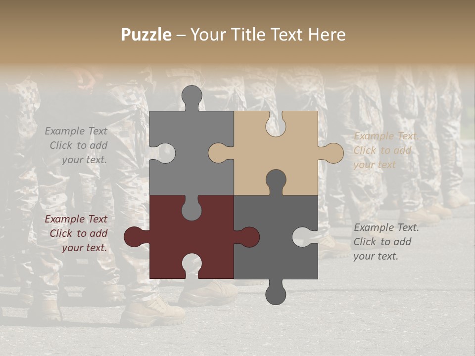 Troop Formation Force PowerPoint Template