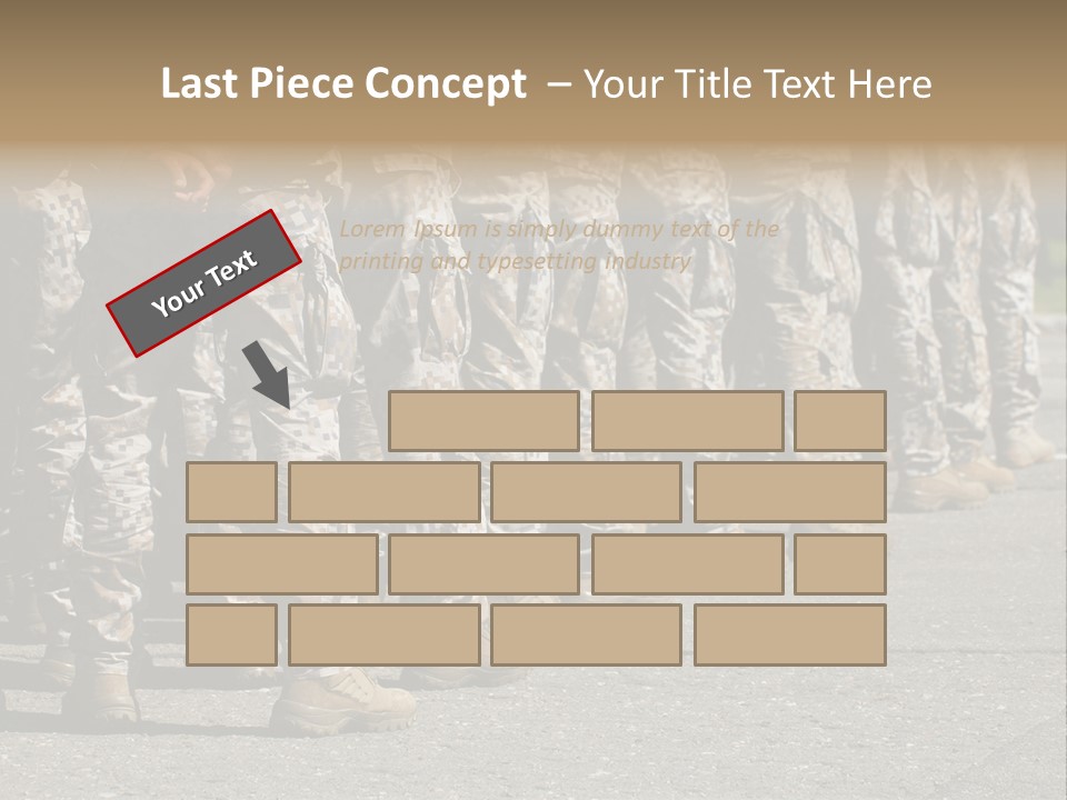 Troop Formation Force PowerPoint Template