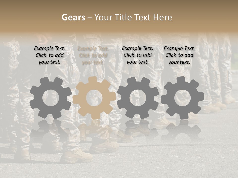 Troop Formation Force PowerPoint Template