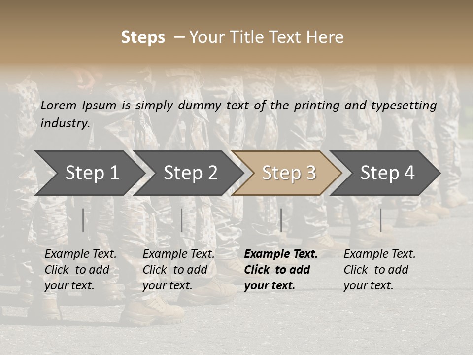 Troop Formation Force PowerPoint Template