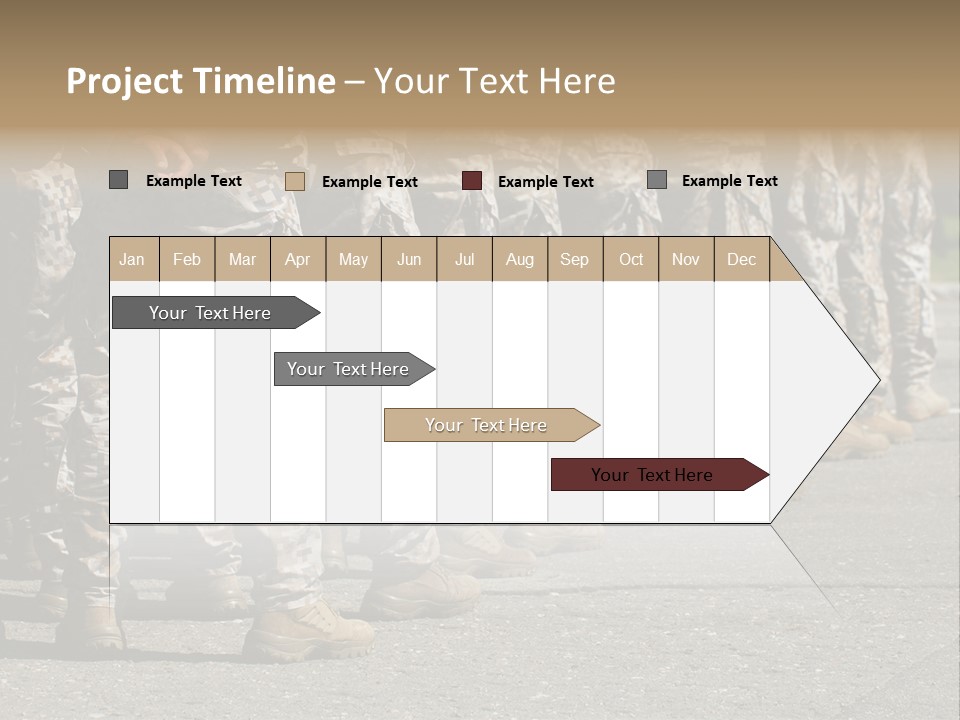 Troop Formation Force PowerPoint Template