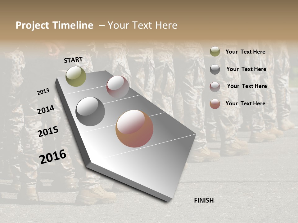 Troop Formation Force PowerPoint Template