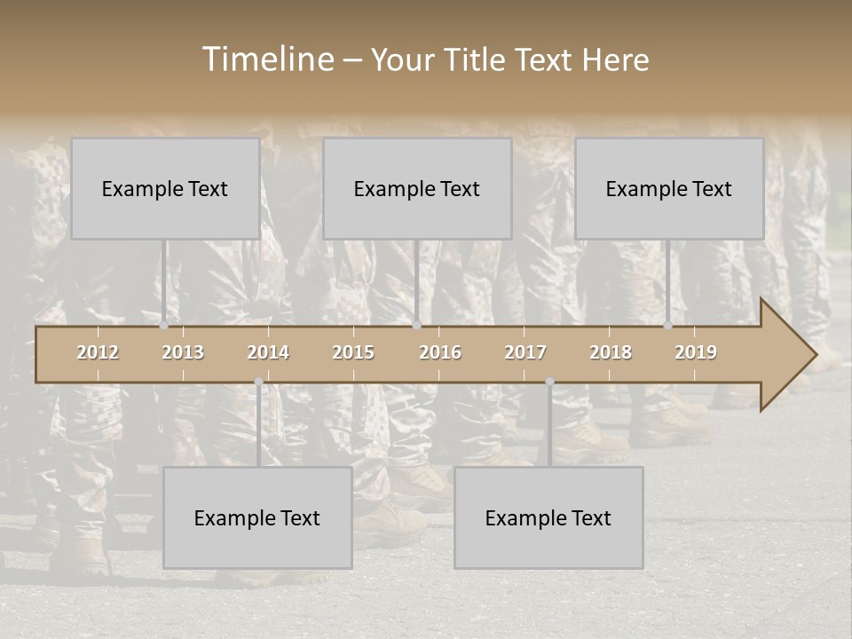 Troop Formation Force PowerPoint Template