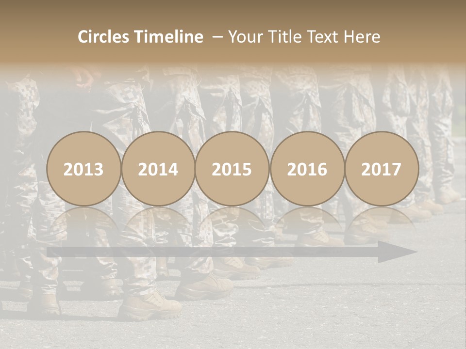 Troop Formation Force PowerPoint Template