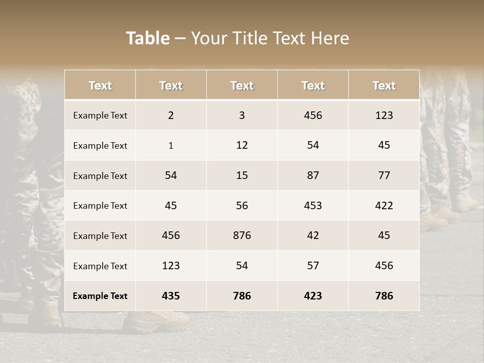 Troop Formation Force PowerPoint Template