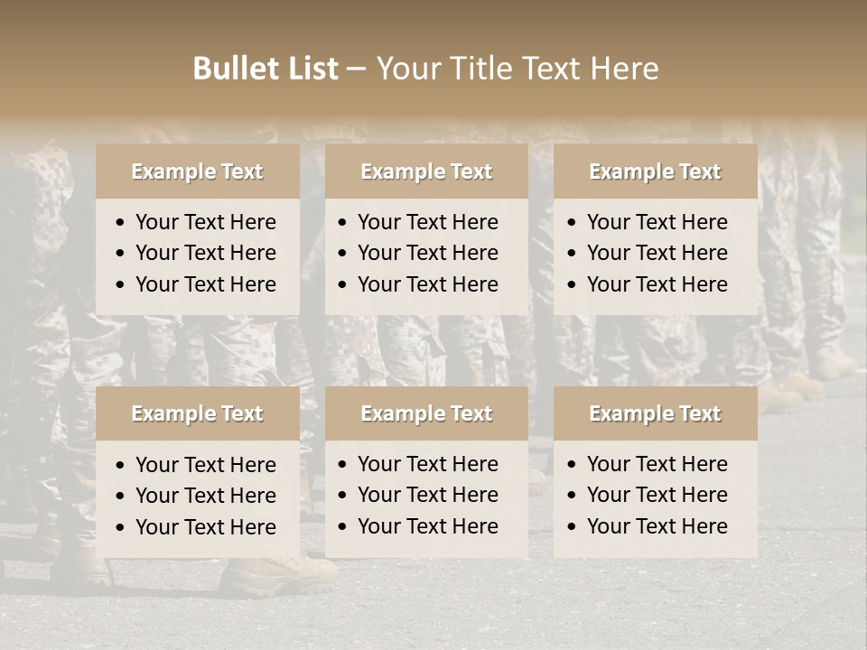 Troop Formation Force PowerPoint Template
