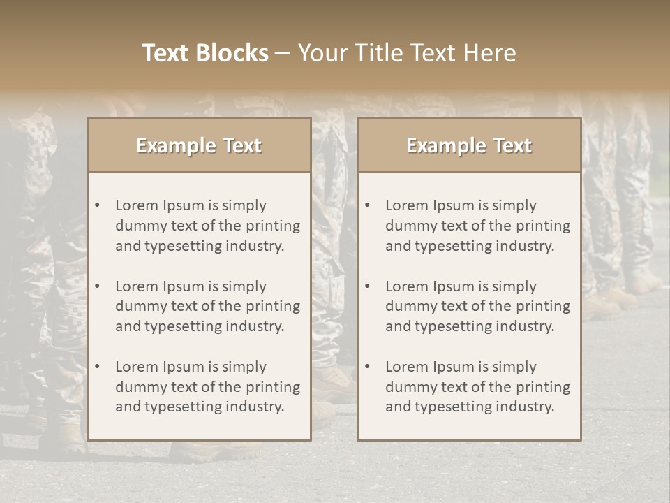Troop Formation Force PowerPoint Template