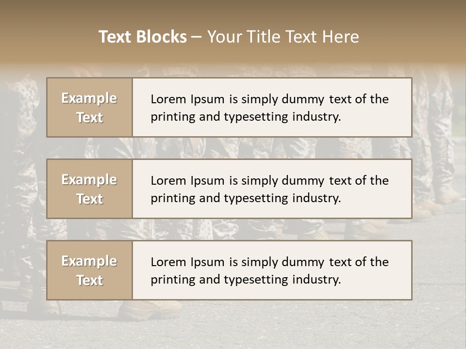 Troop Formation Force PowerPoint Template