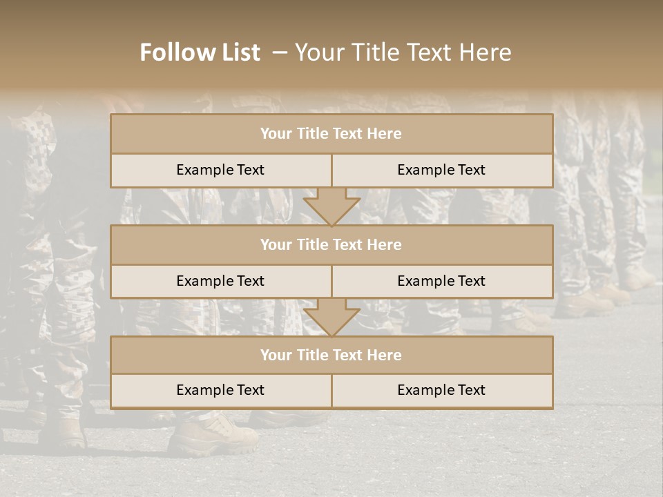 Troop Formation Force PowerPoint Template