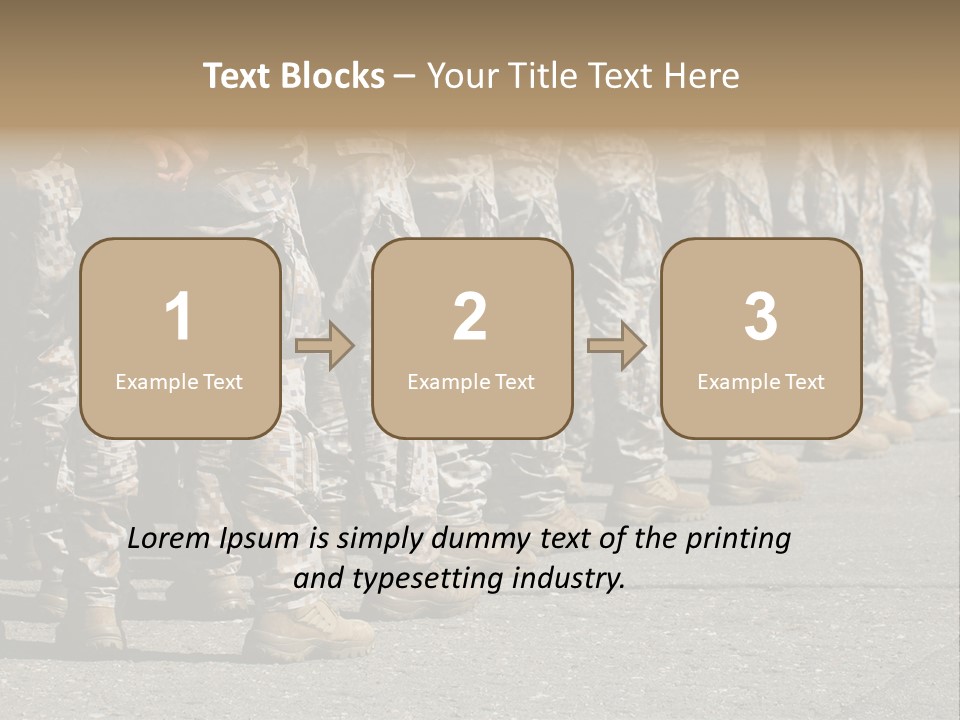 Troop Formation Force PowerPoint Template