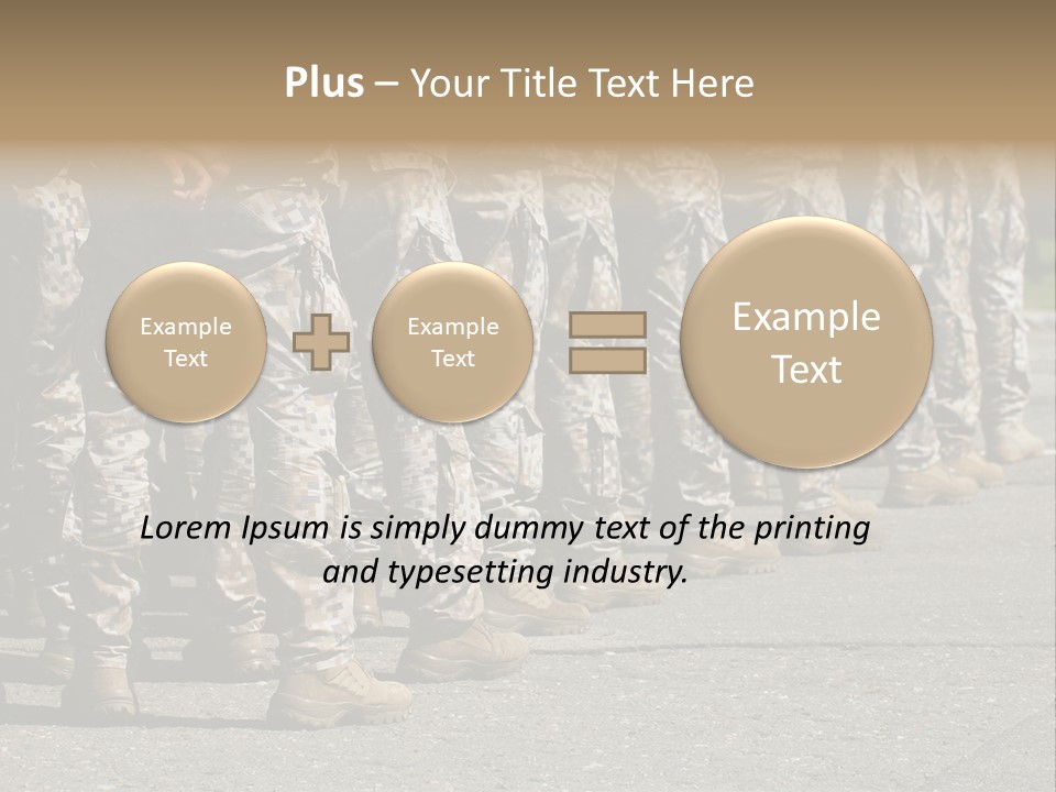 Troop Formation Force PowerPoint Template