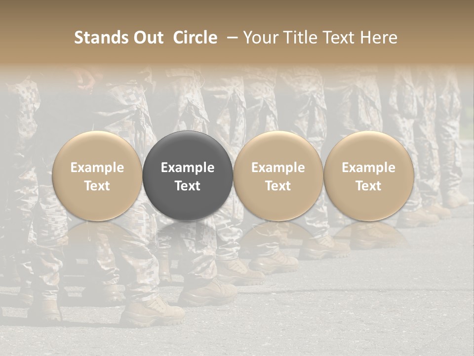Troop Formation Force PowerPoint Template