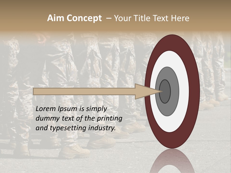 Troop Formation Force PowerPoint Template
