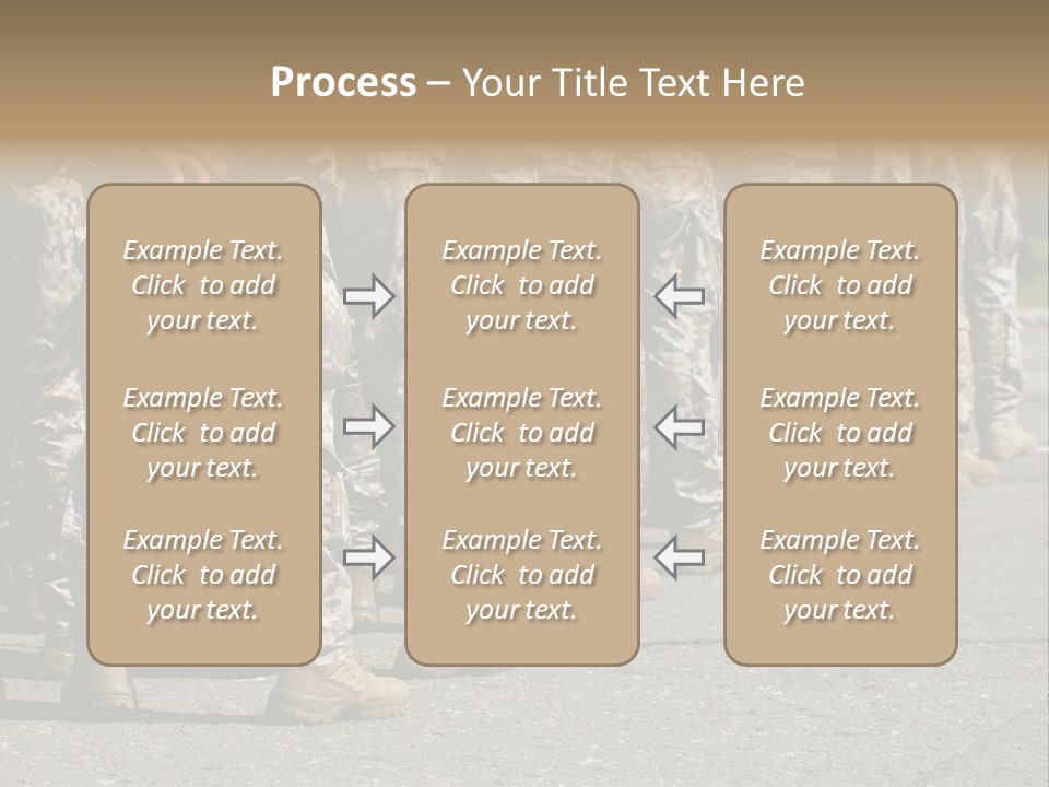 Troop Formation Force PowerPoint Template