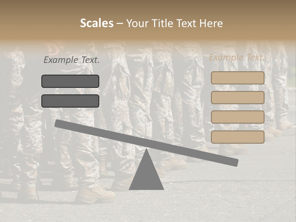 Troop Formation Force PowerPoint Template