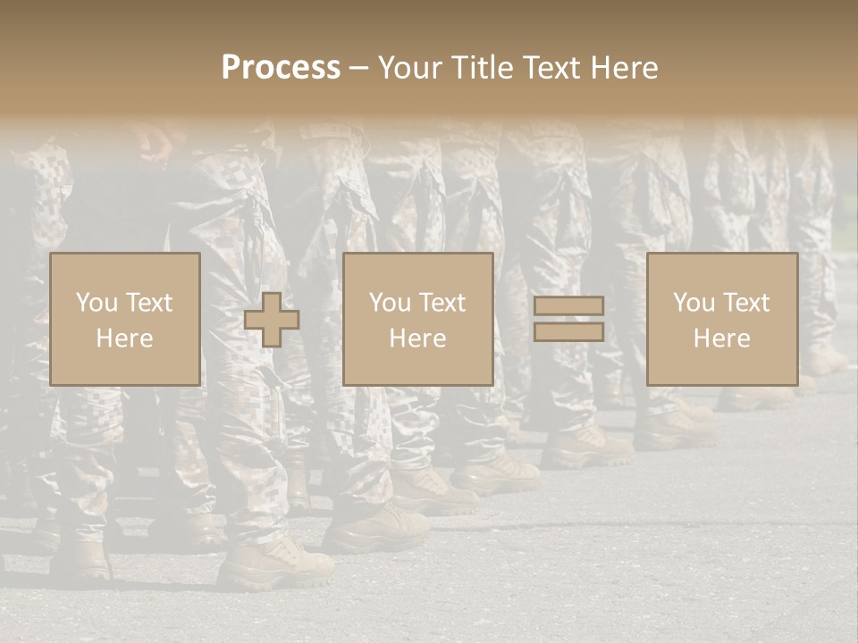 Troop Formation Force PowerPoint Template