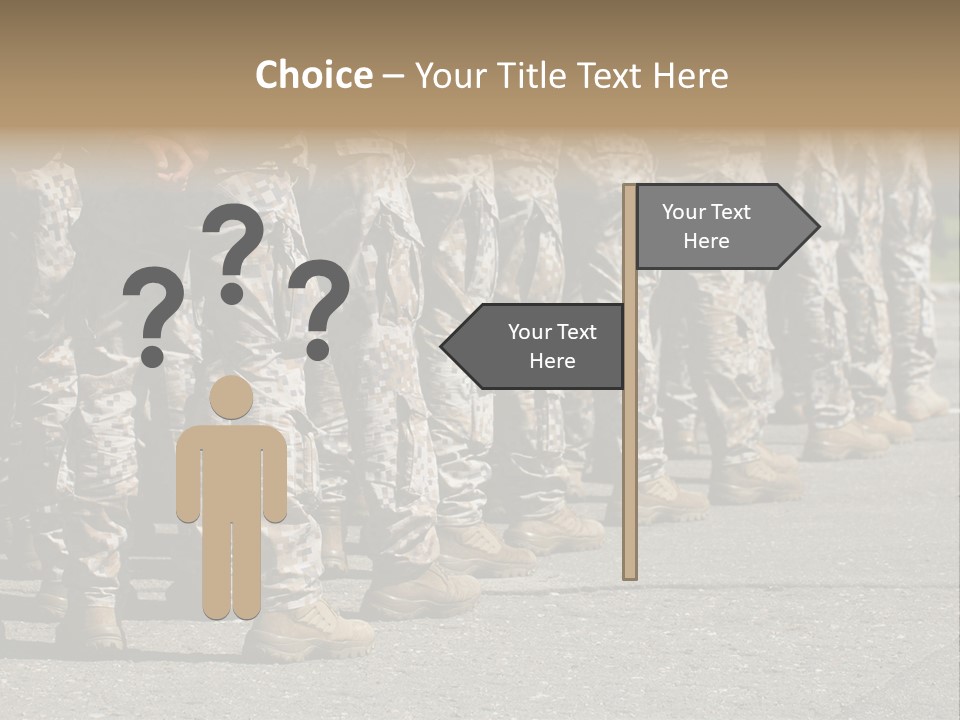Troop Formation Force PowerPoint Template