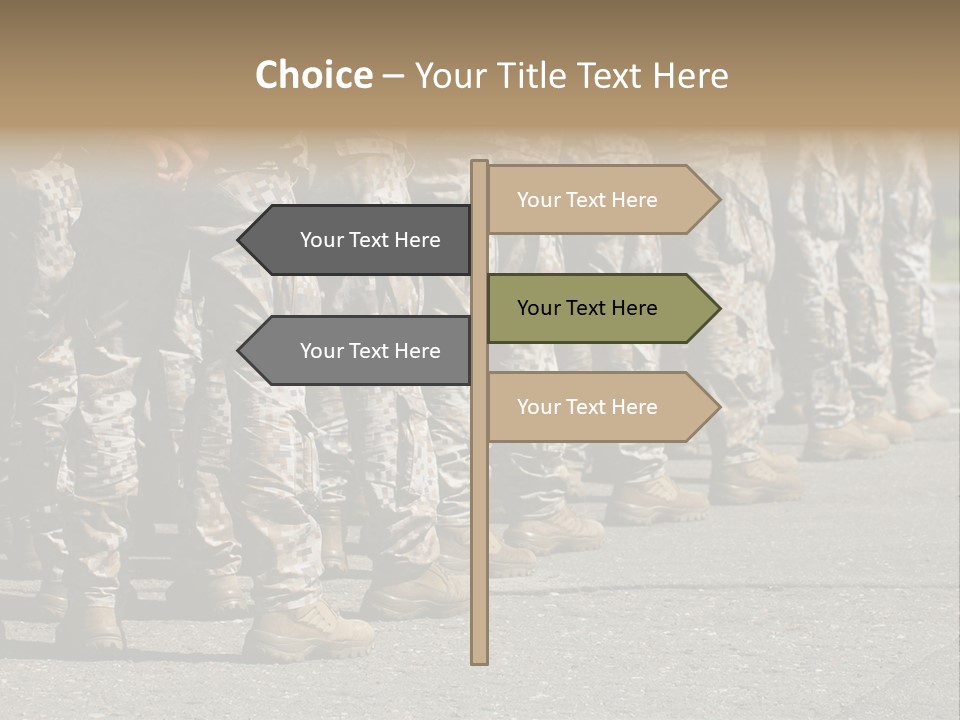 Troop Formation Force PowerPoint Template